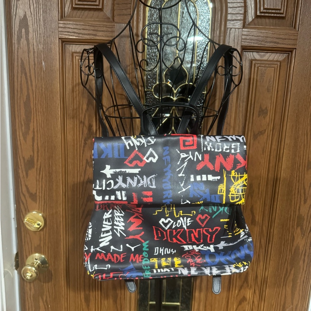 DKNY Colorful Graffiti Backpack